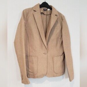 GAP Corduroy Camel Blazer Jacket Unlined Tan Suit Size L